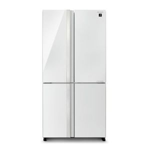 מקרר 4 דלתות 611 ליטר Sharp SJ-8841-WH זכוכית לבנה שארפ 