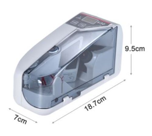 מכונה איכותית וניידת לספירת שטרות V20 PRO + אולטרה סגול לבדיקת שטרות 