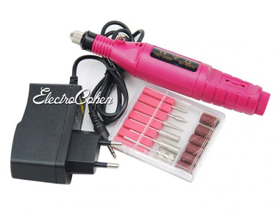 מכשיר פדיקור מניקור משייף מקצועי חשמלי S20 PINK