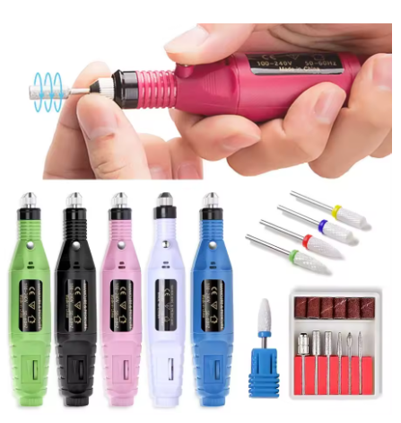 מכשיר פדיקור מניקור משייף מקצועי חשמלי S20 USB במגוון צבעים