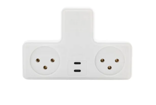 מפצל 1 ל-2 עם 2 חיבורים TYPE-C