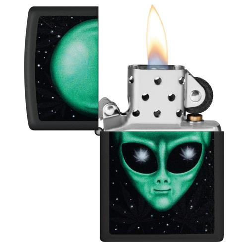 מצית זיפו פני חייזר זוהר באולטרה סגול - ZIPPO