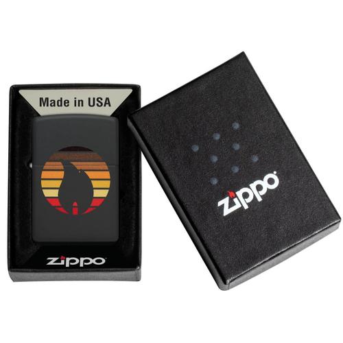 מצית זיפו להבה בשחור - ZIPPO