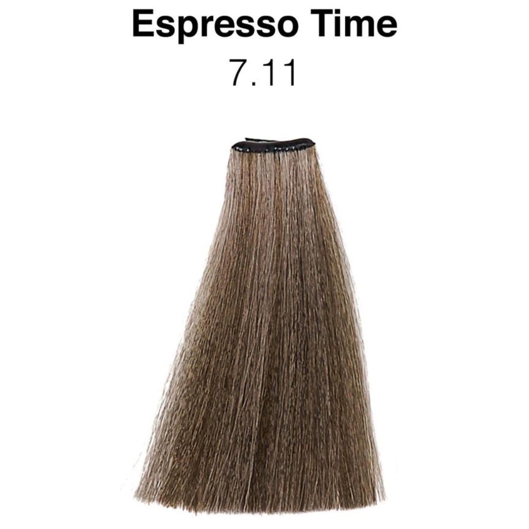 צבע לשיער 7.11 - Intense Ash Blond צבע אספרסו טיים, צבע שיער טבעוני ב 10 דקות! נובל 60 מ"ל