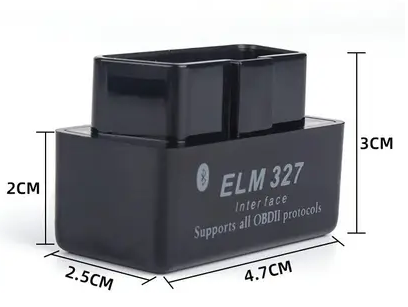 סורק מחשב רכב אוטומטי דגם משופר ויציב Black V1.5  ELM327 OBD2 Bluetooth 