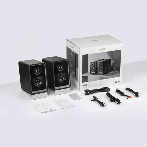 רמקולים למחשב Edifier QR65 Active Monitor Spkr with 65W GaN Chrgr(black) EDF286005b
