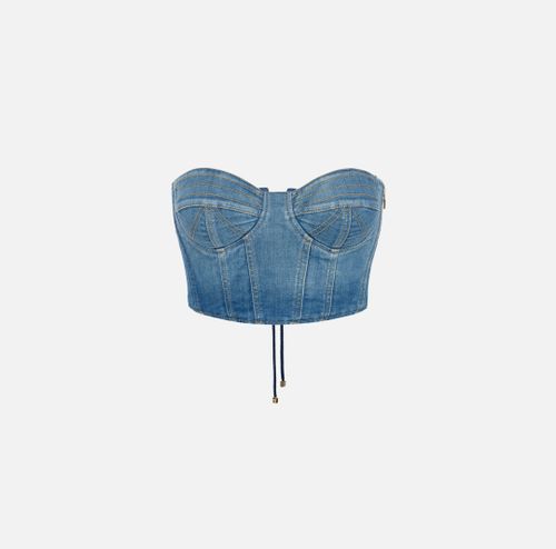 Denim bustier