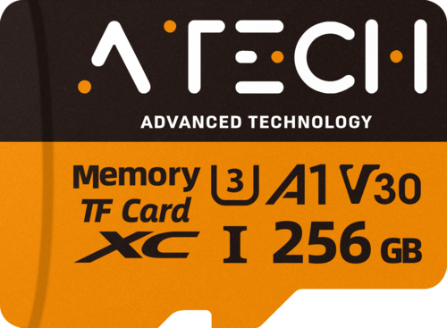כרטיס זיכרון MicroSD בנפח 256GB – דגם AT-SD256 מבית ATech
