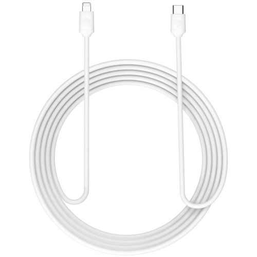 כבל סנכרון וטעינה לאייפון Miracase SilverLine Type-C to Lighting בצבע לבן