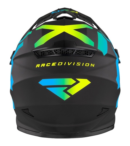 קסדת שטח ילדים FXR LEGION שחור\כחול\צהוב