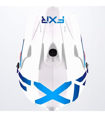 קסדת שטח ילדים FXR LEGION לבן\כחול\אדום