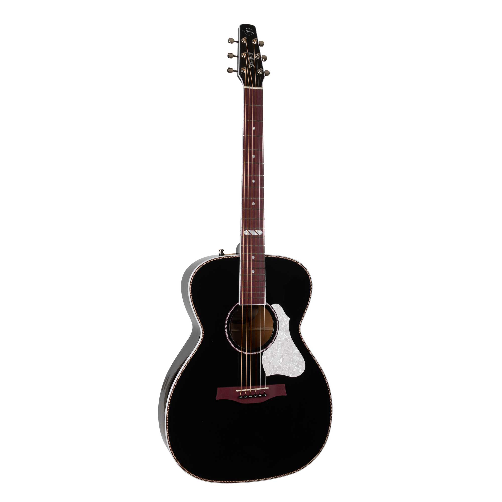 גיטרה אקוסטית מוגברת Seagull Artist Limited Tuxedo Black Anthem EQ