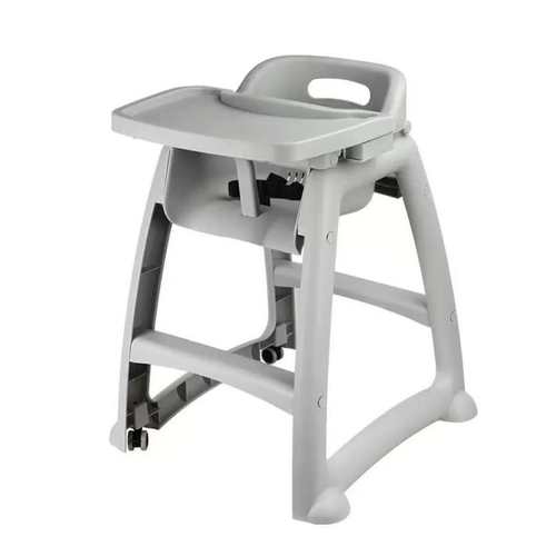 כסא תינוק עם מגש פלסטיק וגלגלים - למסעדות - Y.C.033221