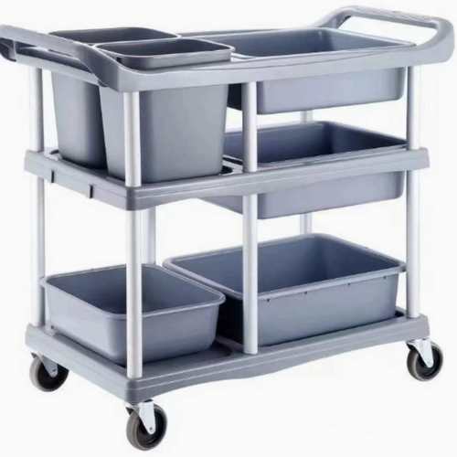 עגלת שירות 3 קומות עם 6 מיכלים נשלפים 104*46*91 ס