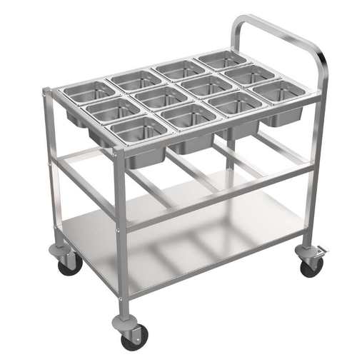 עגלת תבלינים נירוסטה ל- 24 תבניות גסט' 1/6 - Y.C.033375