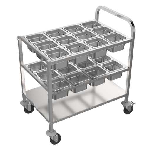 עגלת תבלינים נירוסטה ל- 24 תבניות גסט' 1/6 - Y.C.033375