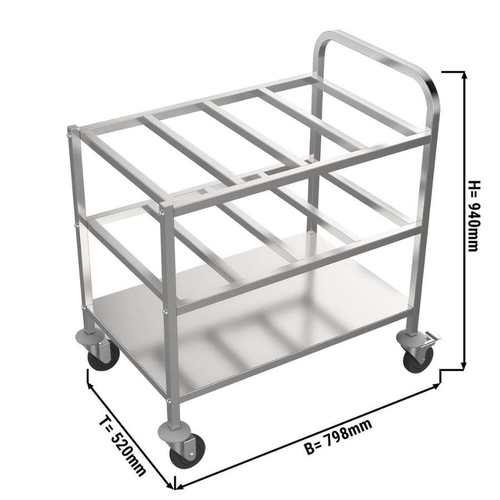 עגלת תבלינים נירוסטה ל- 24 תבניות גסט' 1/6 - Y.C.033375
