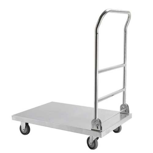 עגלת פלטפורמה נירוסטה עם ידית מתקפלת כושר נשיאה 200 ק