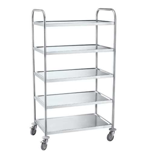 עגלה נירוסטה 5 קומות 86*54*156 ס