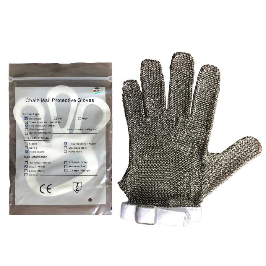 כפפת מגן לקצבים מידה S עם חגורה - Y.C.033528