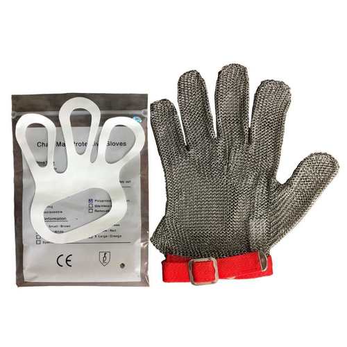 כפפת מגן לקצבים מידה M עם חגורה - Y.C.033535