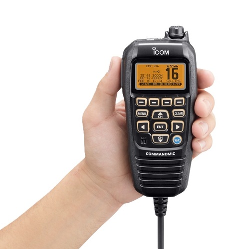 Icom IC-HM195B Handset עם כפתור Distress לבטיחות בים