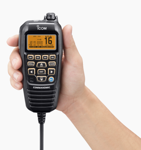IC-HM195B Icom – תקריב מד ידני וחיבור