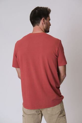 חולצת ויסקוזה אוורירית Viscoze V Shirt | Brown Sunset
