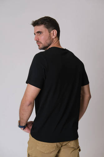 חולצת ויסקוזה אוורירית Viscoze V Shirt | Black