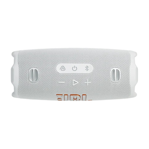 JBL Charge 6 בצבע לבן – תצוגת יציאות USB ו-Type C