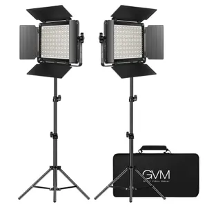 קיט 2 פנסי לד צבעוניים GVM-1000D RGB