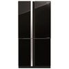 מקרר ‏מקפיא תחתון Sharp SJ-FSRN87V ‏611 ‏ליטר שארפ זכוכית שחורה