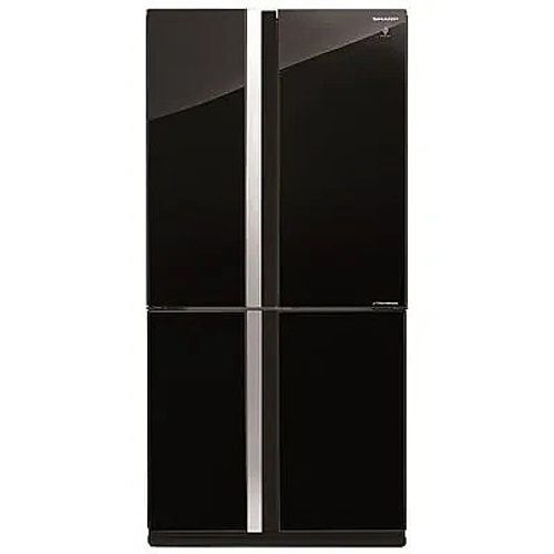 מקרר ‏מקפיא תחתון Sharp SJ-FSRN87V ‏611 ‏ליטר שארפ זכוכית שחורה