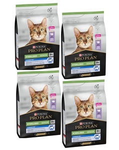 דיל! - 4 יחידות פרופלאן Proplan לחתול STERILISED SENIOR סניור הודו 3 ק"ג פרופלן