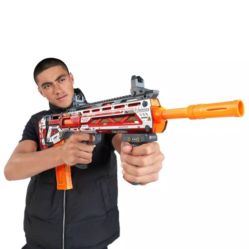 רובה חיצי ספוג טווח מוגדל LONGSHOT עד 43 מ' מסדרת PRO עם 20 חיצים רגילים ו 20 קצרים