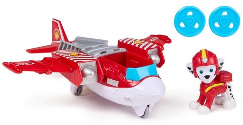 מטוס חילוץ אווירי יורה דסקיות עם דמות מרשל