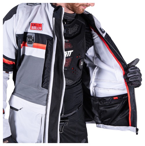 מעיל אדונצ'ר ראלי ליט אפור - LEATT ADV RALLY JACKET 5.5 
