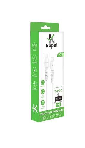 כבל טעינה וסינכרון USB-C ללייטנינג קופל דגם K16 איכותי