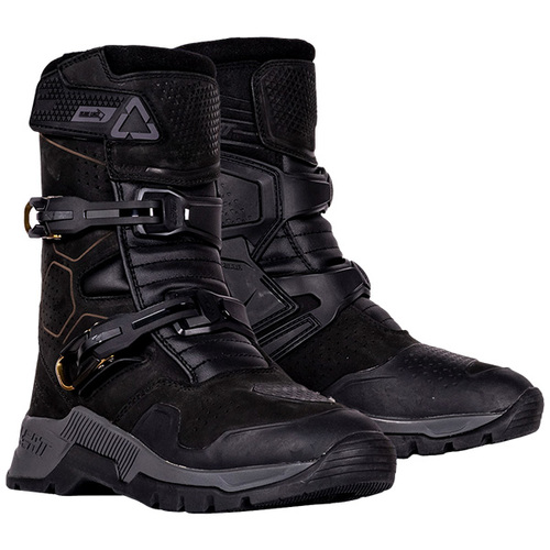 מגף רכיבה אדונצ'ר קצר ליט שחור - LEATT BOOT ADV HYDRADRI 7.5 SHORT
