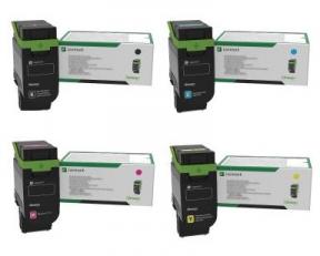 סט טונרים מקוריים Lexmark CS632, CX635