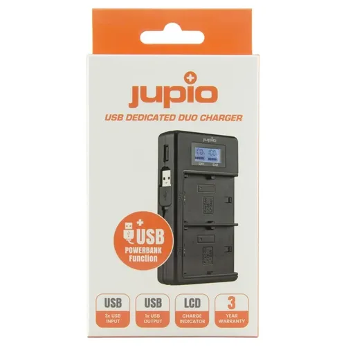מטען כפול USB לסוללות סוני Jupio NP-FW50
