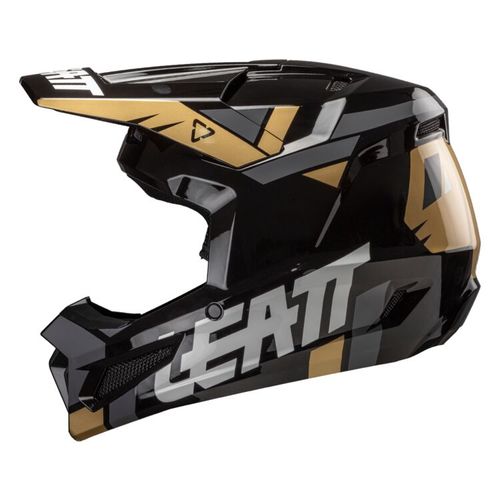  קסדת ליט שחור / זהב - LEATT MOTO 2.5 V25 