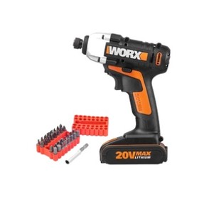 מברגת אימפקט 20V + סוללה 2.0AH מטען WORX