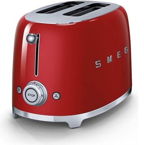 מצנם לשתי פרוסות, צבע אדום,מסדרת 50’s Retro Styleמבית SMEG דגם TSF01RDEU במלאי!!!