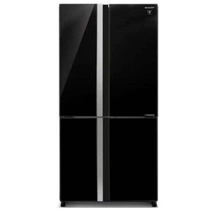 מקרר 4 דלתות 611 ליטר Sharp SJ-8841BK זכוכית שחורה  שארפ 