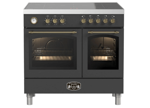 תנור כפול משולב אינדוקציה 5 אזורים 90 ס