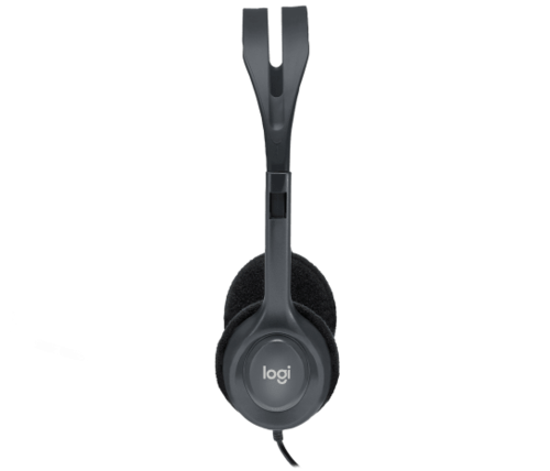 אוזניות + מיקרופון למחשב logitech  H111 חיבור אחד 3.5MM