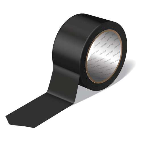 סרט חבלה- בד PE דביק 25X48mm מטר - שחור