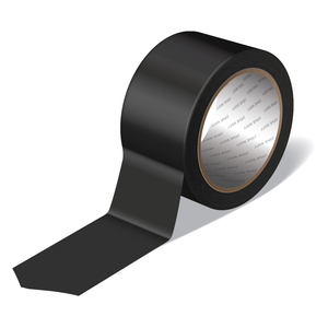 סרט חבלה- בד PE דביק 25X48mm מטר - שחור