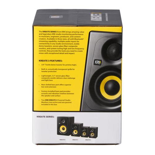 זוית נוספת KRK Kreate 3 Two-Way Studio Reference Monitor Pair